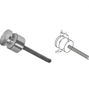 מנט הרחקה הברגה M10 + פקק 15mm נירוסטה 316